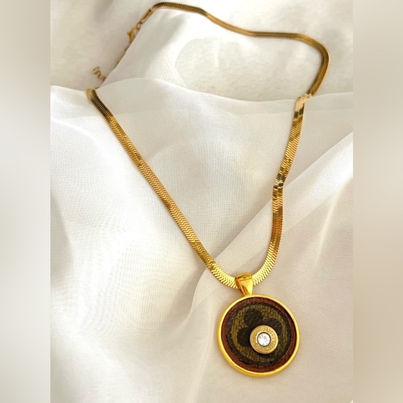 Louis Vuitton Necklace & Earrings - Picture 1 of 8